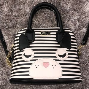Betsey Johnson stripe girls bag